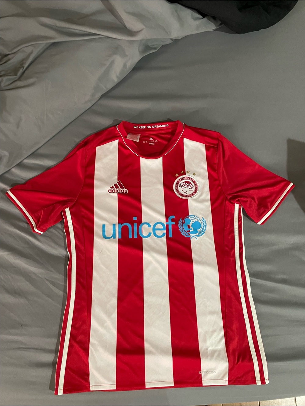 Adidas Olympiacos FC 2016/17 Home Soccer Jersey - Youth XL